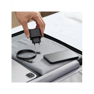 Ugreen Φορτιστής με Θύρα USB-C και Καλώδιο USB-C - USB-C 25W Power Delivery / Quick Charge 3.0 Μαύρος (Cd250)