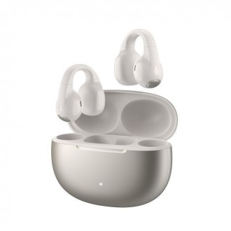 Edifier Comfo C Open Ear Bluetooth Handsfree Ακουστικά με Αντοχή στον Ιδρώτα και Θήκη Φόρτισης Starlight