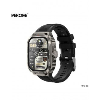 WK WH-03 Smartwatch με Παλμογράφο (Γκρι)