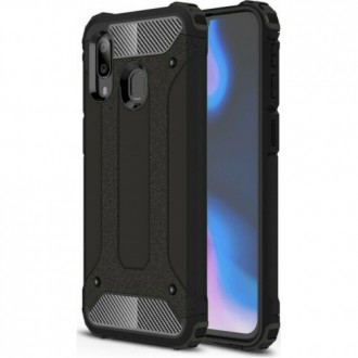 ΘΗΚΗ FORCELL ARMOR BACK COVER ΠΛΑΣΤΙΚΗ ΑΝΘΕΚΤΙΚΗ ΜΑΥΡΗ ΓΙΑ SAMSUNG GALAXY J3 2017 J330