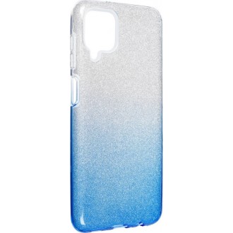Θήκη Forcell Shining Back Cover Σιλικόνης Ασημί/Μπλέ για Samsung Galaxy J4 2018