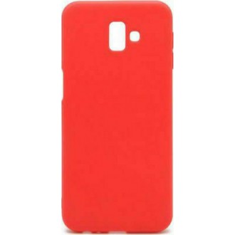 Θήκη Forcell Soft Back Cover Σιλικόνης Κόκκινη για Samsung Galaxy J6 2018