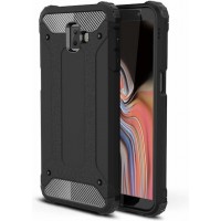 Θηκη Forcell Armor Back Cover Πλαστικη Ανθεκτικη Μαυρη για Samsung Galaxy J6 Plus