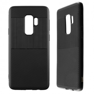IDOL 1991 ΘΗΚΗ SAMSUNG S9 PLUS G965 6.2" CARBON TPU ΜΑΥΡΗ