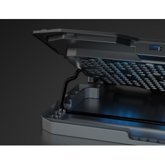 POWERTECH βάση & ψύξη laptop PT-1346, έως 15.6", 2x 125mm LED fan, μαύρη POWERTECH βάση & ψύξη laptop PT-1346, έως 15.6", 2x 125mm LED fan, μαύρη