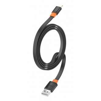 CELEBRAT καλώδιο Lightning σε USB CB-33L, flat, 12W, 1m, μαύρο
