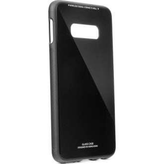 Θήκη Forcell Glass Back Cover Μαύρη για Samsung Galaxy S10e