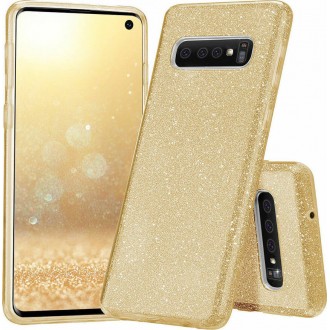 Θήκη Forcell Shining Back Cover Σιλικόνης Χρυσή για Samsung Galaxy S10e/S10 Lite