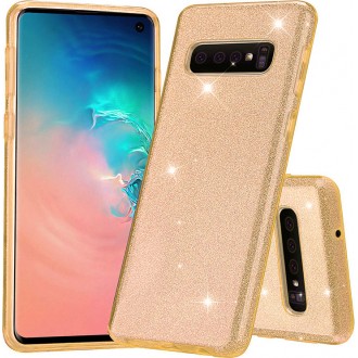 Θήκη Forcell Shining Back Cover Σιλικόνης Χρυσή για Samsung Galaxy S10e/S10 Lite