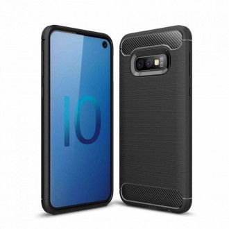 Θήκη Forcell Carbon Back Cover Μαύρη για Samsung Galaxy S10e/S10 Lite