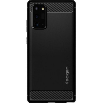 Spigen Rugged Armor Back Cover Σιλικόνης Μαύρο (Galaxy Note 20)