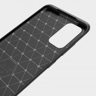 Techsuit Carbon Back Cover Σιλικόνης Μαύρο (Galaxy S21 Ultra 5G)