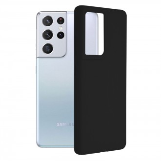 Θήκη Techsuit Soft Edge Back Cover Σιλικόνης Μαύρη για Samsung Galaxy S21 Ultra 5G