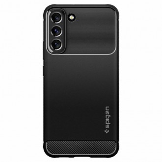 Θήκη Spigen Rugged Armor Back Cover Σιλικόνης Ανθεκτική Μαύρη για Samsung Galaxy S22 5G