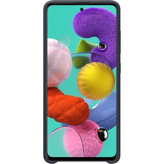Θήκη Samsung Silicone Cover Μαύρη για Galaxy A51