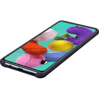 Θήκη Samsung Silicone Cover Μαύρη για Galaxy A51