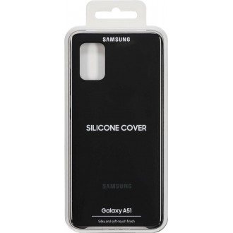 Θήκη Samsung Silicone Cover Μαύρη για Galaxy A51