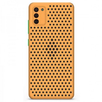 Θήκη Breath Colored Buttons TPU με Οπές Ρόζ-Χρυσή για Samsung Galaxy A51