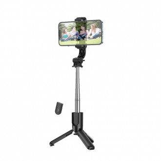 Selfie Stick K17 Figure Mini Live Broadcast για Συσκευές 4.5"- 7" 120mAh Ύψος 750mm Μαύρο