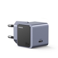 Ugreen Φορτιστής Χωρίς Καλώδιο GaN με Θύρα USB-C 30W Power Delivery / Quick Charge 3.0 Γκρι (Nexode S Χ503)