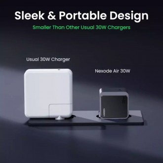 Ugreen Φορτιστής Χωρίς Καλώδιο GaN με Θύρα USB-C 30W Power Delivery / Quick Charge 3.0 Γκρι (Nexode S Χ503)