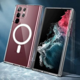 Θήκη Techsuit MagSafe Pro Back Cover Σιλικόνης Διάφανη για Samsung Galaxy S23 Ultra