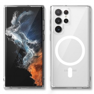 Θήκη Μag Back Cover Σιλικόνης Διάφανη για Samsung Galaxy S23 Ultra