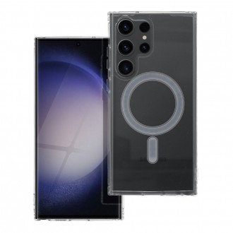 Θήκη Μag Back Cover Σιλικόνης Διάφανη για Samsung Galaxy S23 Ultra