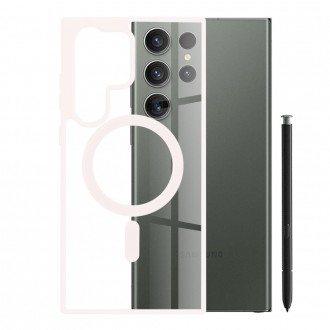 Θήκη Techsuit Magsafe Pro Back Cover Σιλικόνης Ροζ για Samsung Galaxy S23 Ultra