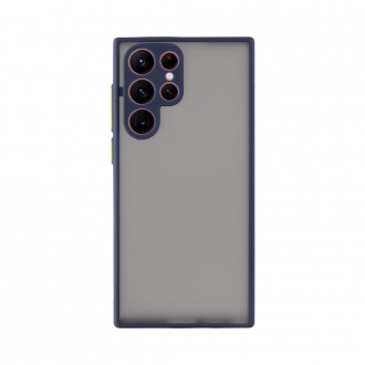 LIME ΘΗΚΗ SAMSUNG S24 ULTRA 5G S928 6.8" HARDSHELL FUSION FULL CAMERA PROTECTION ΜΠΛΕ ΜΕ ΚΙΤΡΙΝΑ ΚΟΥΜΠΙΑ