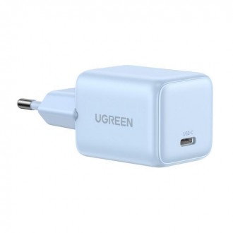 Ugreen Φορτιστής Χωρίς Καλώδιο GaN με Θύρα USB-C 20W Power Delivery Μπλε (X512)