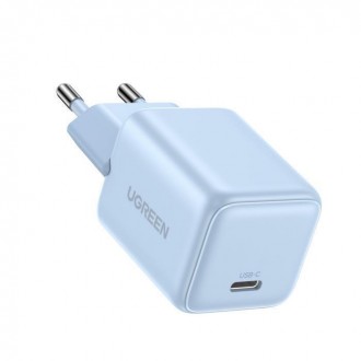 Ugreen Φορτιστής Χωρίς Καλώδιο GaN με Θύρα USB-C 20W Power Delivery Μπλε (X512)