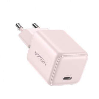 Ugreen Φορτιστής Χωρίς Καλώδιο GaN με Θύρα USB-C 20W Power Delivery Ροζ (X512)