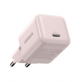 Ugreen Φορτιστής Χωρίς Καλώδιο GaN με Θύρα USB-C 20W Power Delivery Ροζ (X512)