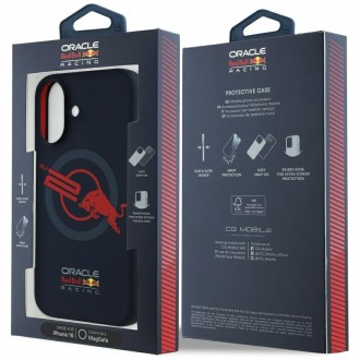 Θήκη Red Bull Back Cover Σιλικόνης Navy Μπλε για iPhone 16