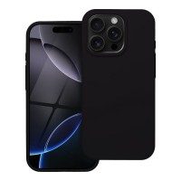 Θήκη Back Cover Σιλικόνης Ανθεκτική Μαύρη για Iphone 16 Pro