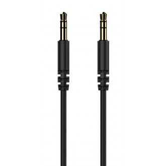 CELEBRAT καλώδιο ήχου 3.5mm AU-01, AUX, 1m, μαύρο