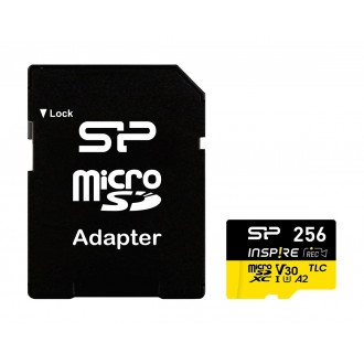 SILICON POWER κάρτα μνήμης microSDXC Inspire, 256GB, UHS-I U3 A1 V30