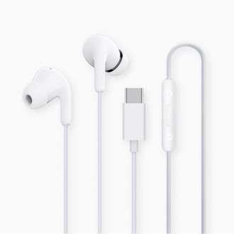 Xiaomi Earphones In-ear Handsfree Ακουστικά με Βύσμα USB-C Λευκό