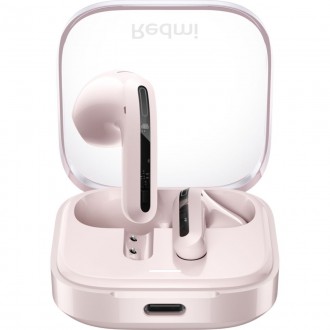 Xiaomi Redmi Buds 6 Active Bluetooth Handsfree Ακουστικά με Θήκη Φόρτισης Ροζ Xiaomi Redmi Buds 6 Active Bluetooth Handsfree Ακουστικά με Θήκη Φόρτισης Ροζ