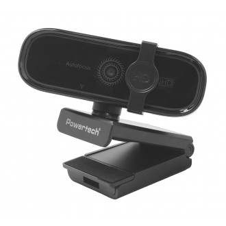 POWERTECH web camera PT-1427, 5MP, 2K QHD, αυτόματη εστίαση, 1.5m, μαύρη