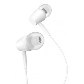 KAKUSIGA earphones με μικρόφωνο KSC-1303, 3.5mm σύνδεση, 10mm, 1.1m, λευκά