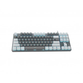 ΠΛΗΚΤΡΟΛΟΓΙΟ AULA F3287 ΜΗΧΑΝΙΚΟ ΓΚΡΙ-ΛΕΥΚΟ USB US-GR