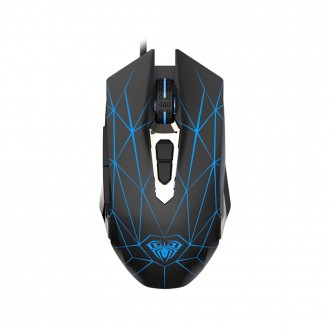 ΠΟΝΤΙΚΙ AULA S50 RGB ΕΝΣΥΡΜΑΤΟ USB ΜΑΥΡΟ