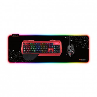 Aula F-X5 Gaming Mouse Pad XXL 800mm με RGB Φωτισμό Μαύρο