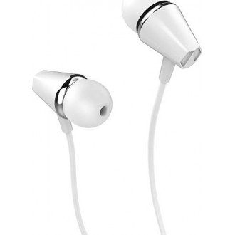 Hoco M34 In-ear Handsfree με Βύσμα 3.5mm Λευκό