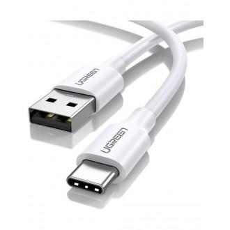 Ugreen USB 2.0 Cable USB-C male - USB-A 60W Λευκό 1m (60121)