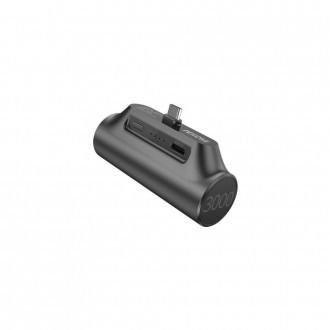 Power Bank 3000mAh 10W WK WP-07 USB-C 1 Θέσης Μαύρο