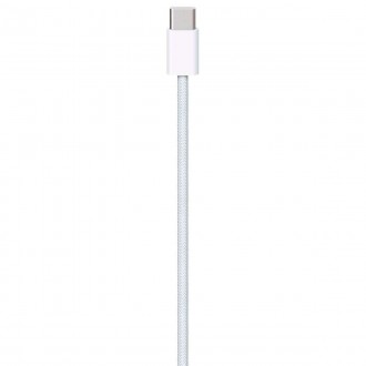 Apple Braided USB 2.0 Cable USB-C male - USB-C 60W Λευκό 1m (MQKJ3ZM/A)