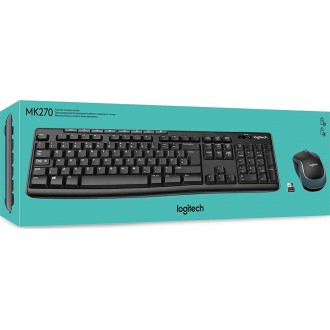 Logitech Wireless Combo MK270 Σετ Πληκτρολόγιο & Ποντίκι Ελληνικό